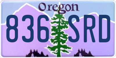 OR license plate 836SRD