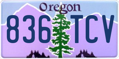 OR license plate 836TCV