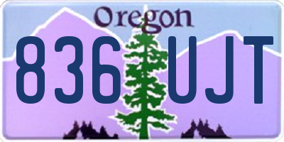 OR license plate 836UJT