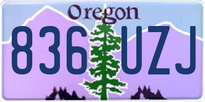 OR license plate 836UZJ
