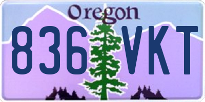 OR license plate 836VKT