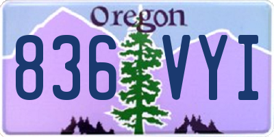 OR license plate 836VYI