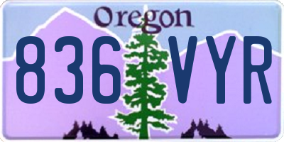 OR license plate 836VYR