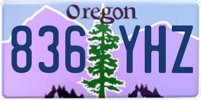OR license plate 836YHZ