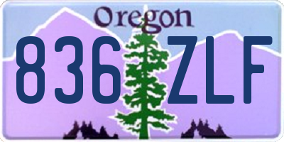 OR license plate 836ZLF