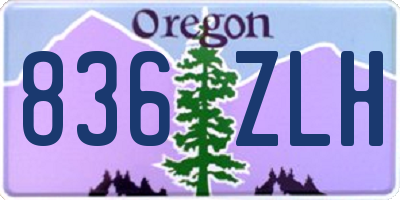 OR license plate 836ZLH