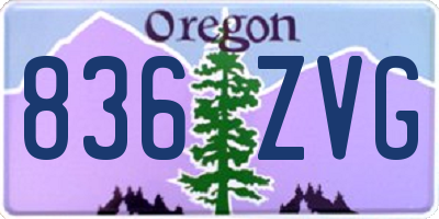 OR license plate 836ZVG