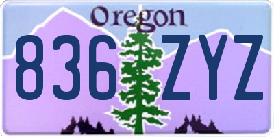 OR license plate 836ZYZ