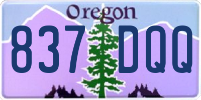OR license plate 837DQQ