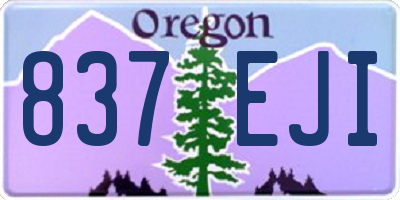OR license plate 837EJI