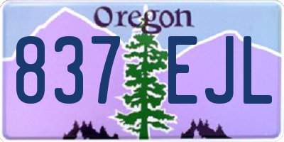 OR license plate 837EJL