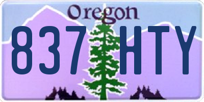OR license plate 837HTY