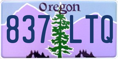 OR license plate 837LTQ