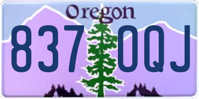 OR license plate 837OQJ