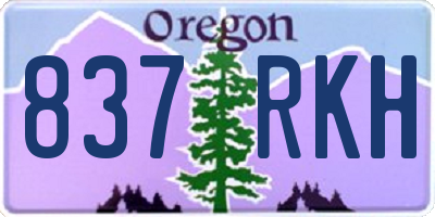 OR license plate 837RKH