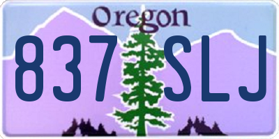 OR license plate 837SLJ