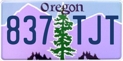 OR license plate 837TJT