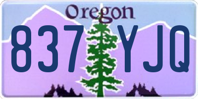 OR license plate 837YJQ