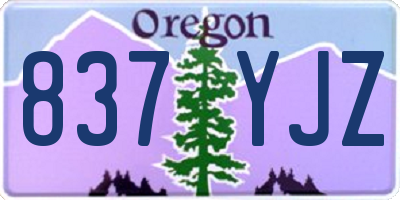 OR license plate 837YJZ