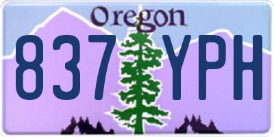 OR license plate 837YPH