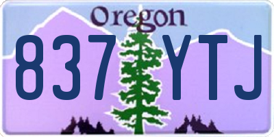 OR license plate 837YTJ