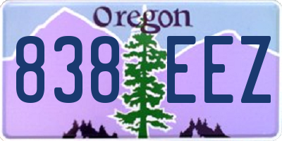 OR license plate 838EEZ