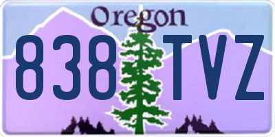 OR license plate 838TVZ