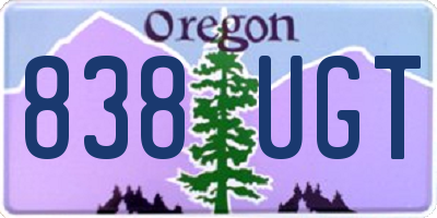 OR license plate 838UGT