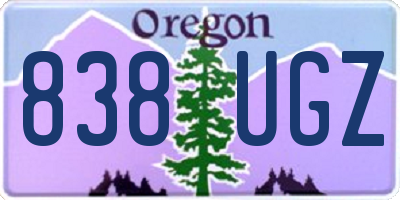 OR license plate 838UGZ