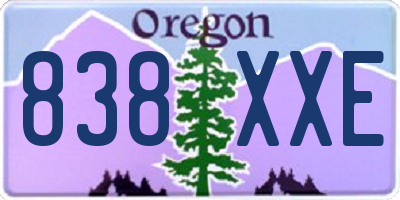 OR license plate 838XXE