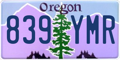 OR license plate 839YMR