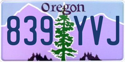 OR license plate 839YVJ