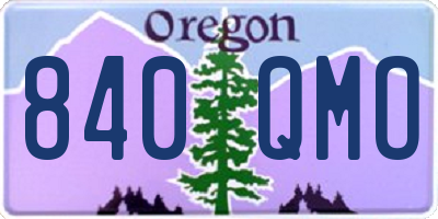 OR license plate 840QMO