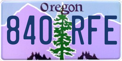 OR license plate 840RFE