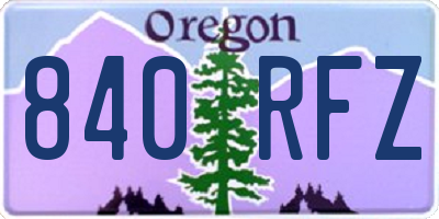 OR license plate 840RFZ