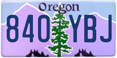 OR license plate 840YBJ