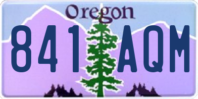 OR license plate 841AQM
