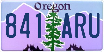 OR license plate 841ARU