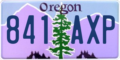 OR license plate 841AXP
