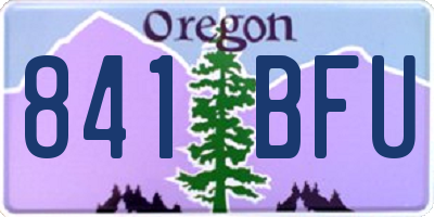 OR license plate 841BFU