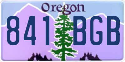OR license plate 841BGB