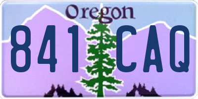 OR license plate 841CAQ