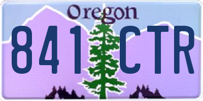 OR license plate 841CTR