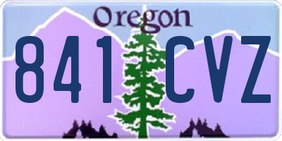 OR license plate 841CVZ