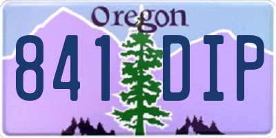 OR license plate 841DIP
