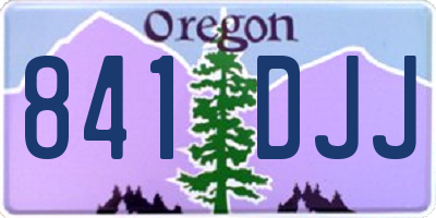OR license plate 841DJJ