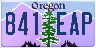 OR license plate 841EAP