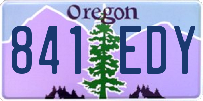OR license plate 841EDY