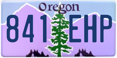 OR license plate 841EHP