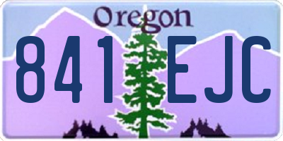 OR license plate 841EJC